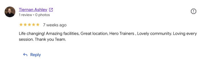 Unity Fitness member review 13